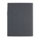 Agenda A5 coperta magnetica, suport pix si 3 locuri de carduri, 128 pagini, Everestus, DE, pu, hartie, gri