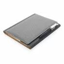 Agenda A5 coperta magnetica, suport pix si 3 locuri de carduri, 128 pagini, Everestus, DE, pu, hartie, gri