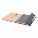 Agenda A5 coperta magnetica, suport pix si 3 locuri de carduri, 128 pagini, Everestus, DE, pu, hartie, gri