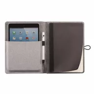   Agenda A5 cu buzunar pentru telefon si pix, 128 pagini, XD, KO, poliester, gri