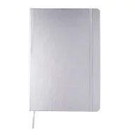   Agenda clasic A5 cu 144 pagini, coperta tare, Everestus, HR, hartie, argintiu