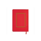 Agenda A5 coperta tare PU standard si pix metalic stylus, Everestus, SD, hartie, otel inoxidabil, rosu