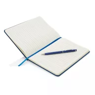   Agenda A5 coperta tare PU standard si pix metalic stylus, Everestus, SD, hartie, otel inoxidabil, albastru navy