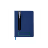   Agenda A5 coperta tare PU standard si pix metalic stylus, Everestus, SD, hartie, otel inoxidabil, albastru navy