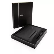   Set agenda si pix, coperta poliester 1680D si 600D, 192 pagini detasabile, Swiss Peak, RE, pu, negru