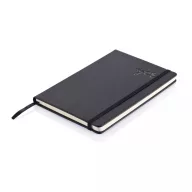   Agenda A5 cu coperta tare pu, 160 pagini cu liniatura, Everestus, HR, hartie, poliester, negru
