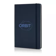   Agenda A5 cu coperta tare pu, 160 pagini cu liniatura, Everestus, HR, hartie, poliester, albastru