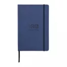 Agenda A5 cu coperta tare pu, 160 pagini cu liniatura, Everestus, HR, hartie, poliester, albastru