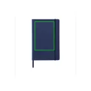 Agenda A5 cu coperta tare pu, 160 pagini cu liniatura, Everestus, HR, hartie, poliester, albastru