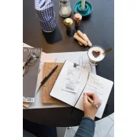   Agenda A5 cu pix stylus inclus, Everestus, BO, hartie, pluta, maro