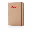 Agenda A5 cu hartie si coperta din materiale reciclate, Everestus, 20IAN1747, Rosu, Hartie