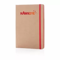   Agenda A5 cu hartie si coperta din materiale reciclate, Everestus, 20IAN1747, Rosu, Hartie