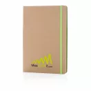 Agenda A5 cu hartie si coperta din materiale reciclate, Everestus, 20IAN1748, Verde, Hartie