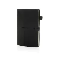   Agenda cu elastic, Everestus, 2610E18671, A5, Dictando, 15.2x22.5x1.8 cm, Poliuretan, Hartie, Negru