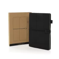   Agenda cu elastic, Everestus, 2610E18671, A5, Dictando, 15.2x22.5x1.8 cm, Poliuretan, Hartie, Negru