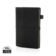   Agenda cu elastic, Everestus, 2610E18671, A5, Dictando, 15.2x22.5x1.8 cm, Poliuretan, Hartie, Negru