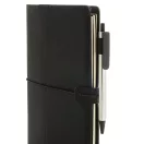 Agenda cu elastic, Everestus, 2610E18671, A5, Dictando, 15.2x22.5x1.8 cm, Poliuretan, Hartie, Negru