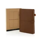 Agenda cu elastic, Everestus, 2610E18672, A5, Dictando, 15.2x22.5x1.8 cm, Poliuretan, Hartie, Maro