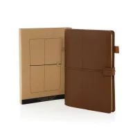   Agenda cu elastic, Everestus, 2610E18672, A5, Dictando, 15.2x22.5x1.8 cm, Poliuretan, Hartie, Maro