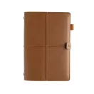 Agenda cu elastic, Everestus, 2610E18672, A5, Dictando, 15.2x22.5x1.8 cm, Poliuretan, Hartie, Maro