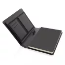 Agenda A5, 22.2x17.2x2.1 cm, XD, 20SEP0329, Poliester, Hartie, Negru