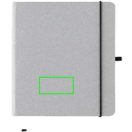 Agenda A5, Dictando, 2410E24438, Everestus, 21 x 13.5 x 1.5 cm, Piele ecologica, Gri light