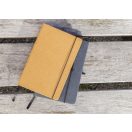 Agenda, 21MAR2128, 21x13.5x1.5 cm, 80 file, A5, Dictando, Coperta cu elastic, Everestus, Piele, Hartie, Gri