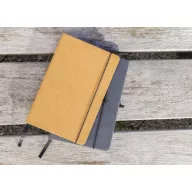   Agenda, 21MAR2128, 21x13.5x1.5 cm, 80 file, A5, Dictando, Coperta cu elastic, Everestus, Piele, Hartie, Gri