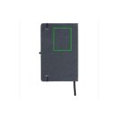 Agenda, 21MAR2128, 21x13.5x1.5 cm, 80 file, A5, Dictando, Coperta cu elastic, Everestus, Piele, Hartie, Gri