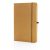 Agenda, 21MAR2127, 21x13.5x1.5 cm, 80 file, A5, Dictando, Coperta cu elastic, Everestus, Piele, Hartie, Maro