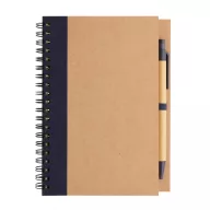   Agenda A5 cu pix, Everestus, 2707473, dictando, 140 pagini, Hartie, Albastru, Natur