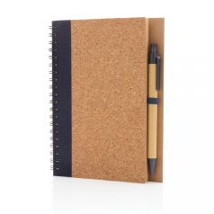   Agenda B6 cu pix, Everestus, 2707468, dictando, 140 pagini, Pluta, Albastru, Natur