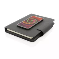   Agenda A5 cu incarcare wireless 10W, XD, 21OCT1104, 18 x 3 x 22.5 cm, Poliuretan, Negru