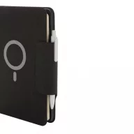  Agenda A5 cu incarcare wireless 10W, XD, 21OCT1104, 18 x 3 x 22.5 cm, Poliuretan, Negru