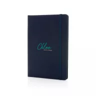   Agenda, Everestus, 42FEB231430, A5, Dictando, Coperta standard, 80 file, 21.3x14.2x1.5 cm, Poliester, Hartie, Albastru Navy