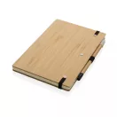 Agenda + Pix, Everestus, 42FEB231424, A5, Dictando, Coperta standard, 70 file, 21x13x1.3 cm, Bambus, Hartie, Maro