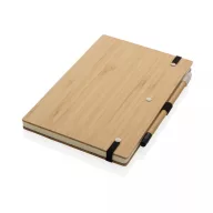   Agenda + Pix, Everestus, 42FEB231424, A5, Dictando, Coperta standard, 70 file, 21x13x1.3 cm, Bambus, Hartie, Maro