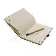  Agenda + Pix, Everestus, 42FEB231424, A5, Dictando, Coperta standard, 70 file, 21x13x1.3 cm, Bambus, Hartie, Maro