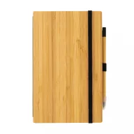   Agenda + Pix, Everestus, 42FEB231424, A5, Dictando, Coperta standard, 70 file, 21x13x1.3 cm, Bambus, Hartie, Maro