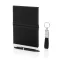 Set agenda A5, pix si breloc, Swiss Peak, 2601E14742, Dictando, 22.5x21.5x2.5 cm, Hartie, Otel, Negru