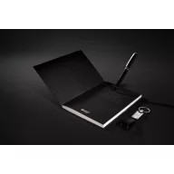   Set agenda A5, pix si breloc, Swiss Peak, 2601E14742, Dictando, 22.5x21.5x2.5 cm, Hartie, Otel, Negru