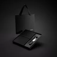   Set agenda A5, pix si breloc, Swiss Peak, 2601E14742, Dictando, 22.5x21.5x2.5 cm, Hartie, Otel, Negru