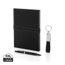 Set agenda A5, pix si breloc, Swiss Peak, 2601E14742, Dictando, 22.5x21.5x2.5 cm, Hartie, Otel, Negru