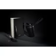   Set agenda A5, pix, breloc si cana de voiaj 350 ml, Swiss Peak, 2601E14743, Dictando, 36x24x10 cm, Otel, Hartie, Negru