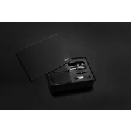   Set agenda A5, pix, breloc si cana de voiaj 350 ml, Swiss Peak, 2601E14743, Dictando, 36x24x10 cm, Otel, Hartie, Negru