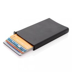   Portcard securizat RFID, maxim 6-10 carduri, Everestus, 20IAN092, Aluminiu, ABS, Negru