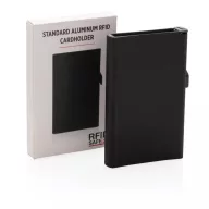   Portcard securizat RFID, maxim 6-10 carduri, Everestus, 20IAN092, Aluminiu, ABS, Negru