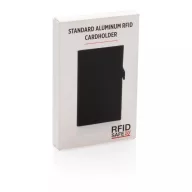   Portcard securizat RFID, maxim 6-10 carduri, Everestus, 20IAN092, Aluminiu, ABS, Negru