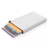   Portcard securizat RFID, maxim 6-10 carduri, Everestus, 20IAN094, Aluminiu, ABS, Argintiu