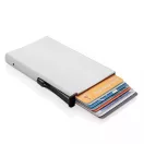 Portcard securizat RFID, maxim 6-10 carduri, Everestus, 20IAN094, Aluminiu, ABS, Argintiu